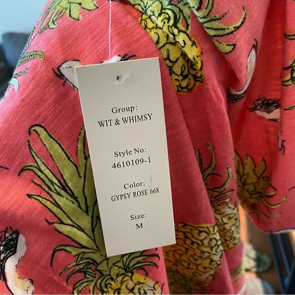 Thomas & Olivia Women’s Tropical Blouse Size Medium New With Tags - Picture 10 of 11